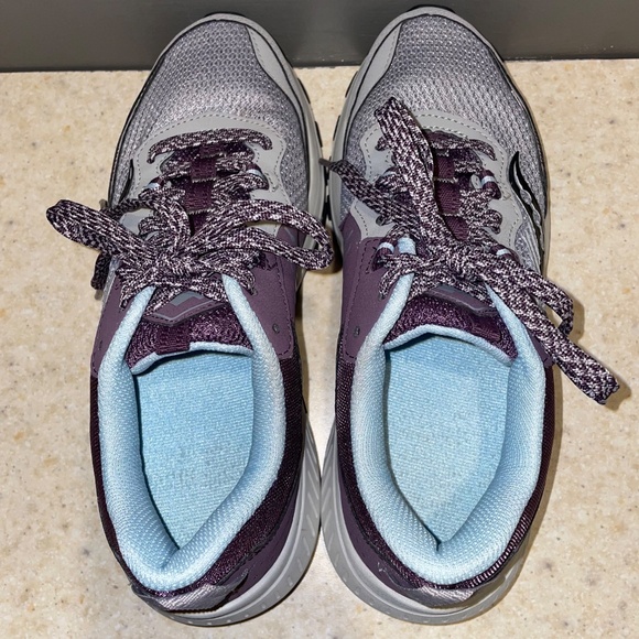 Saucony Women's Excursion TR15 Trail Running Shoe Athletic Tennis Alloy Mauve - Picture 8 of 13